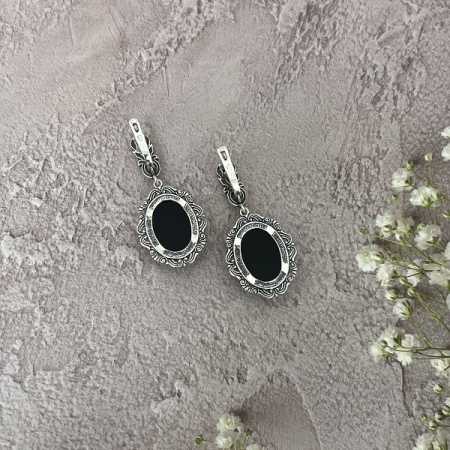 Серебряные серьги Забава 